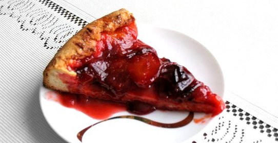 Сливовый песочный пирог