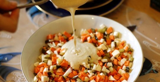 Сыроедческий оливье