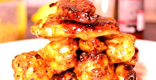 Куриные крылышки в апельсиновой глазури