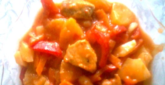 Свинина с ананасом Южанка