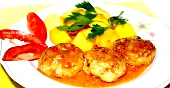 Тефтели с рисом жареные