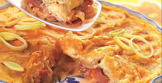 Пирог с треской