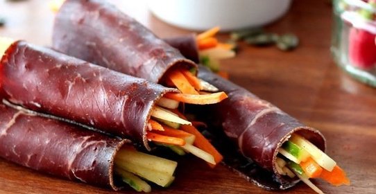 Рулетики с овощами