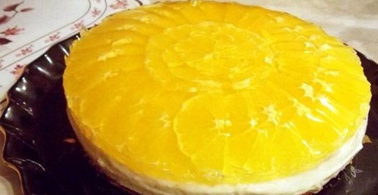 Апельсиновое желе для торта