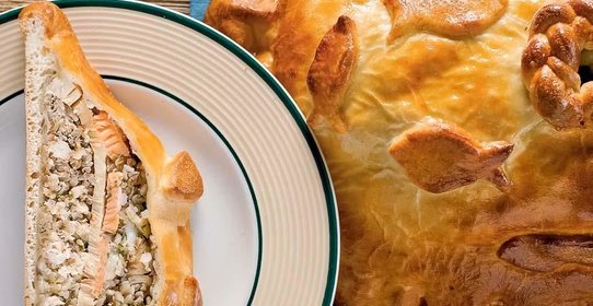 Русская рыбная кулебяка