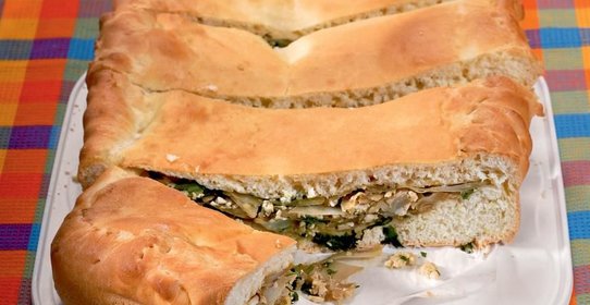 Пирог с капустой и яйцами