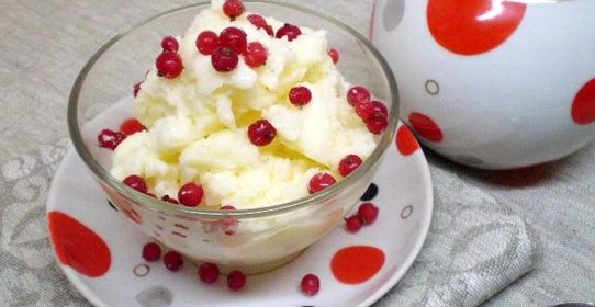 Молочное мороженое с крахмалом