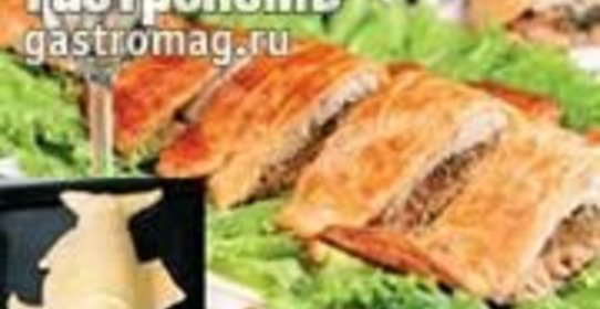 Слоеный пирог из двух сортов рыбы