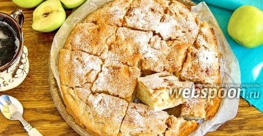 Яблочный пирог без яиц