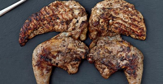 Цесарка на гриле в креольском стиле