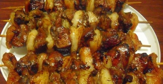 Шашлык из печени
