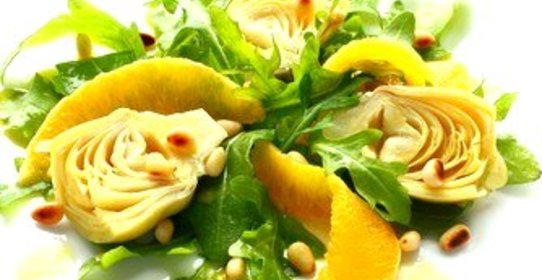 Салат из артишоков и апельсинов