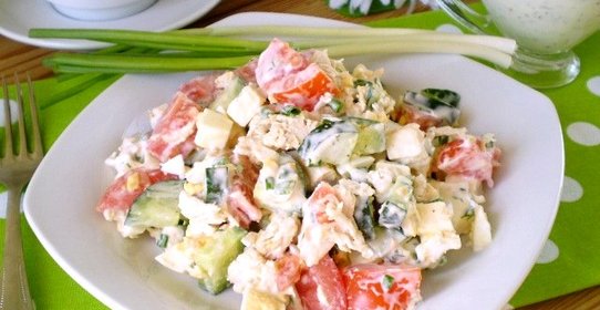 Салат Свежесть с курицей