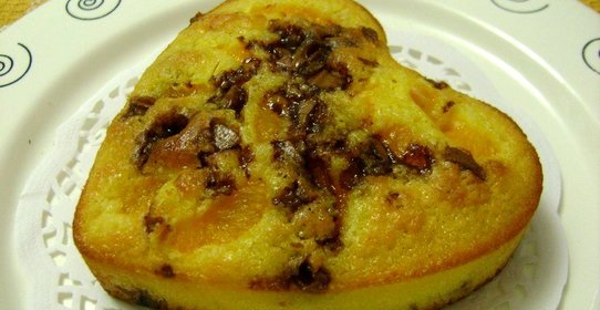 Кукурузный кекс с шоколадом и мандаринами