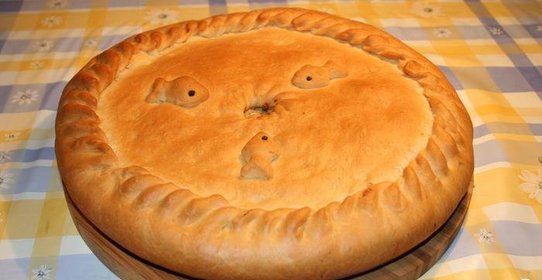 Постный рыбный пирог