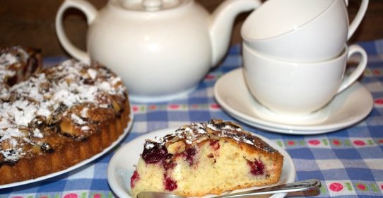 Вишневый пирог из замороженной вишни