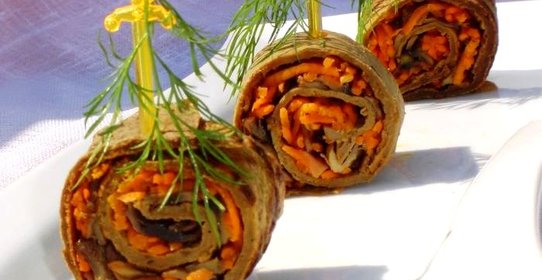 Печеночные рулетики