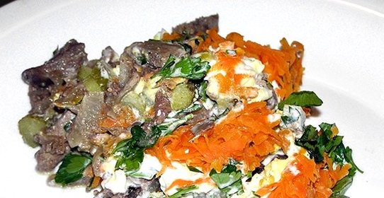 Салат с печенью Ермак