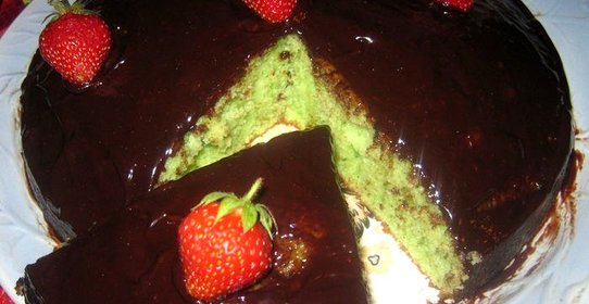 Мятный пирог с шоколадом