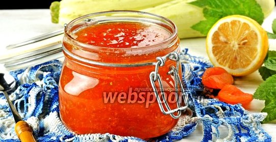 Варенье из кабачков с курагой