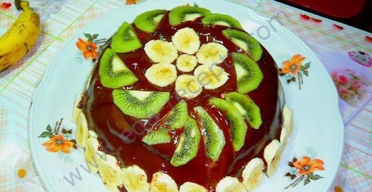 Торт из пряников бананов сметаны без выпечки