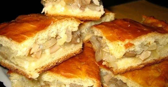 Пирог с груздями