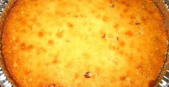 Манник на кефире с арахисом