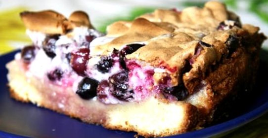 Швабский пирог со смородиной