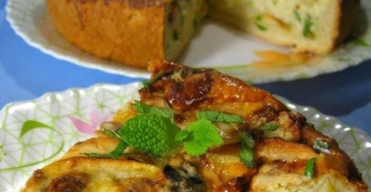 Яблочный пирог с сыром