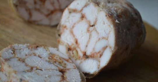 Домашняя куриная колбаса