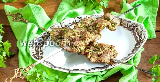 Шашлык из говядины в духовке
