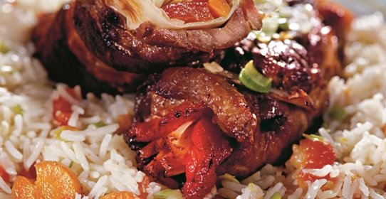 Свиные рулеты по-азиатски