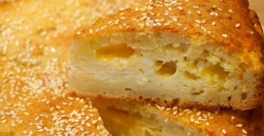 Сырный пирог с творогом