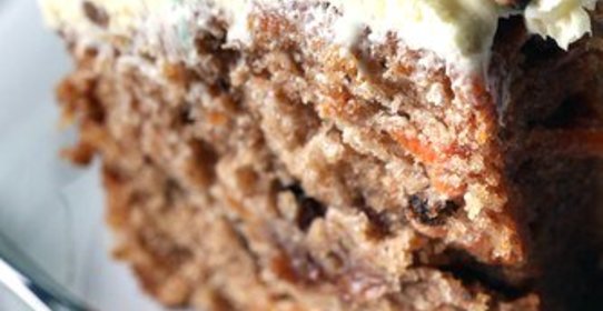 Морковный пирог с лимонной глазурью