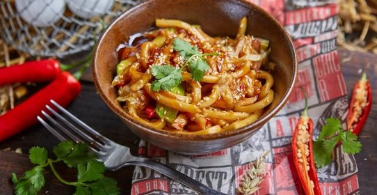 Удон с цыпленком