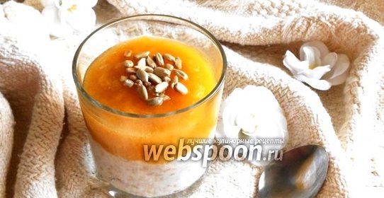 Десерт из овсянки с джемом