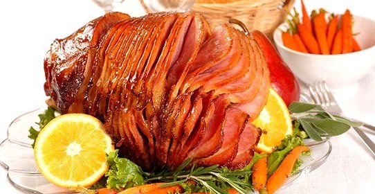 Ветчина в глазури из коричневого сахара и горчицы