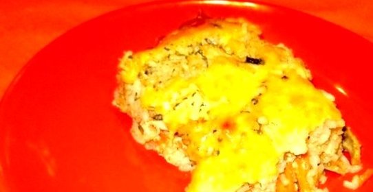 Рисовая запеканка с курицей