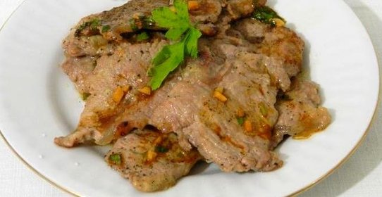 Говядина с лимоном