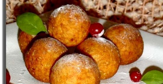 Сладкие картофельно-кунжутные шарики