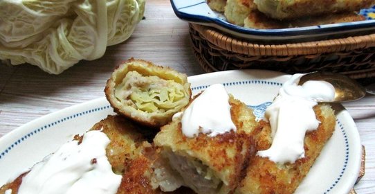 Голубцы в панировочных сухарях