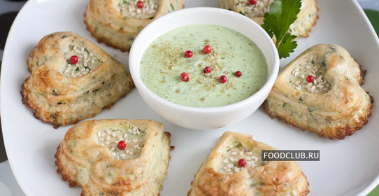 Сердечки из кабачков