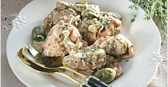 Кролик с оливками