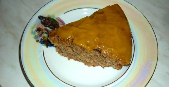 Постный бисквитный пирог