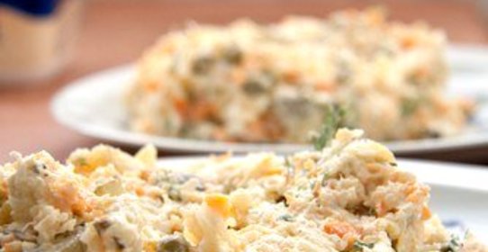 Оливье с утиной грудкой