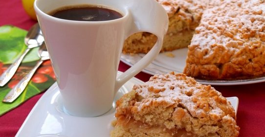 Тёртый яблочный пирог