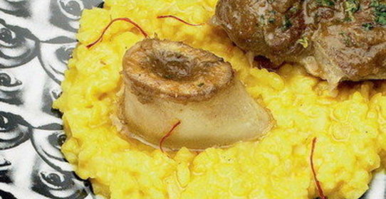 Ризотто с шафраном и оссобуко