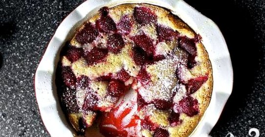 Клубничный пирог с ванилью