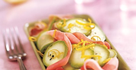 Салат из маринованных кабачков