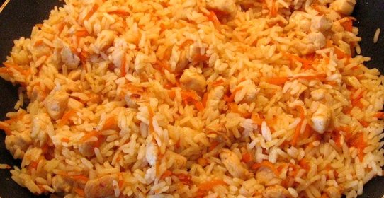 Минималистический плов с курицей